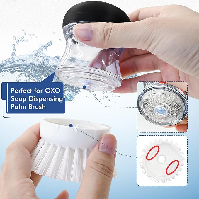 Palm Brush Refills for OXO Soap Dispensing Dish Brush - Image 2
