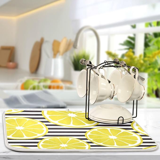 Absorbent Dish Drying Mat for Kitchen Counter - Image 5
