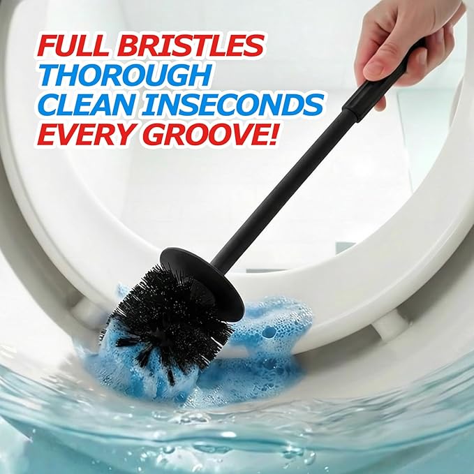 2Pack Toilet Bowl Brush and Holder Set - Image 3