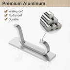 pickpiff Wall Hooks for Coat and Towel: 13LB Adhesive Door Hanger Stick on - Image 5