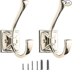 2 Pack Decorative Heavy Duty Towel Hooks by CABDM