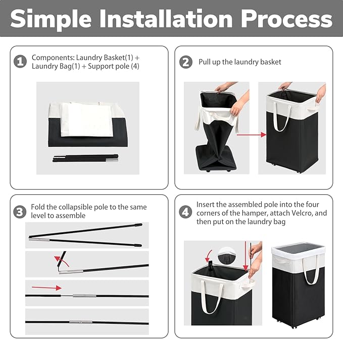Goodpick Rolling Laundry Hamper - Image 2