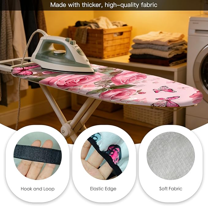Nuxovilar Ironing Board Cover Needle Cotton 15x54 Inches | Ironing Board Cover - Image 5