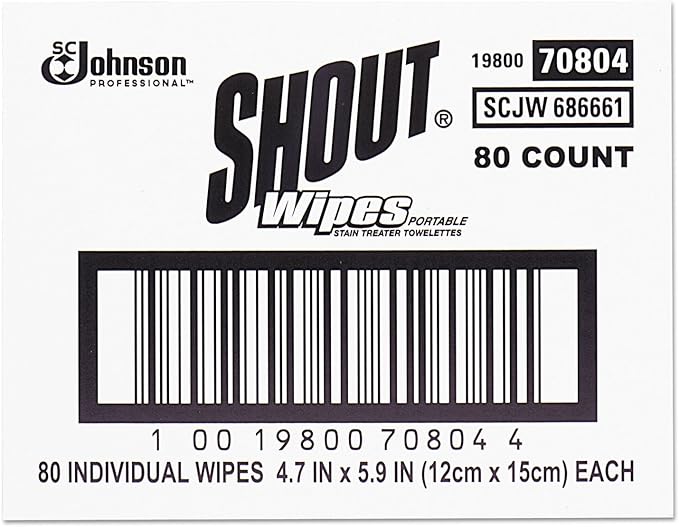 Shout Wipe & Go Stain Remover Wipes by SC+Johnson
