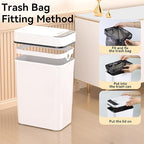 3 Pack Bathroom Trash Can 2.6 Gallon Small Touchless Automatic Motion Sensor - Image 5