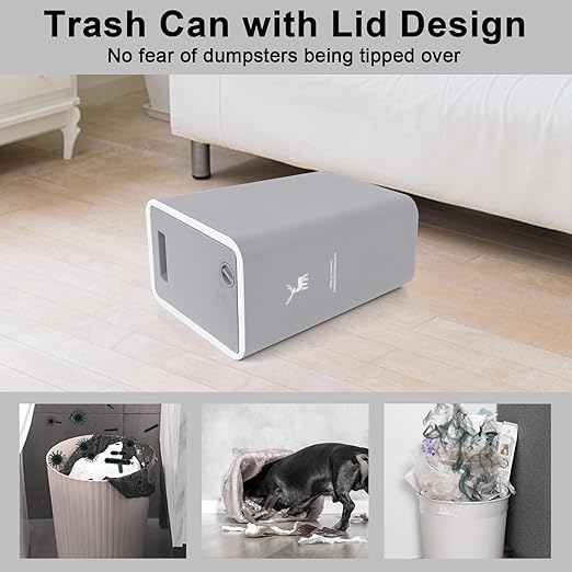 XPIY Trash Can with Lid, 2 Pack 4 Gallons/15 Liters Garbage Can with Press Top - Image 4