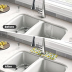 Yellow Lemon Teal Kitchen Sink Splash Guard Faucet Mat 1 Pcs, Absorbent Fast - Image 4