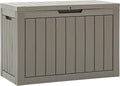 YITAHOME 45 Gallon Deck Box, Outdoor Storage Box for Patio Cushions, Outdoor Tools, Gardening Tools, Sports Equipment, and Throw Pillows, Lockable and Waterproof, Brown by YITAHOME