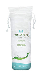 Organyc 100% Certified Organic Cotton Makeup Pads – Natural Unbleached Makeup by Organyc