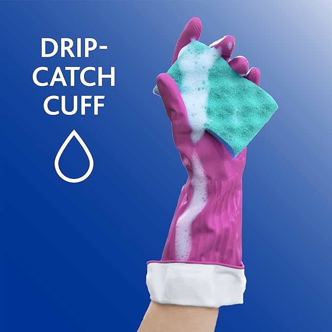 Playtex Living Drip-Catch Cuff Gloves, Premium Protection Reusable Household - Image 4