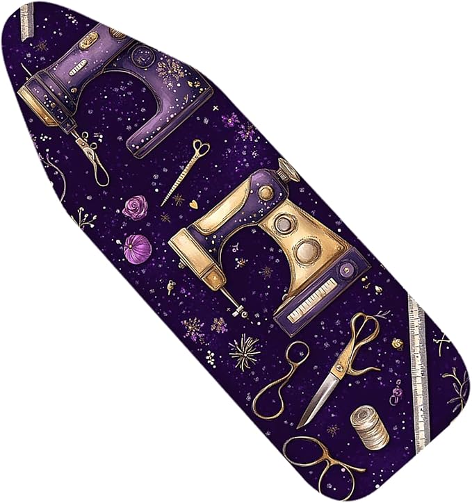 Nuxovilar Purple Sewing Machine Ironing Board Cover, 15 * 54inch, Fit Most by Nuxovilar