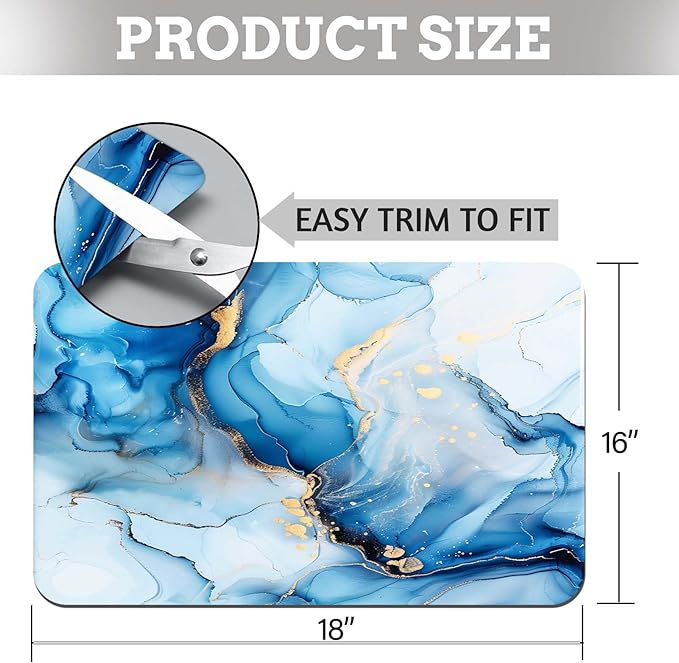 MCALK Marble Blue Dish Drying Mat - Image 6