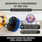 Drill Brush Attachments for Cleaning Carpet, Boats - Image 3