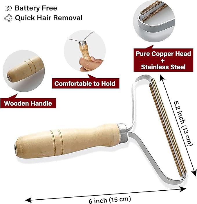 Pet Hair Removers 2 Pack Reusable Metal Lint Remover Tool – Durable Pet Hair - Image 5