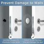XoYoZo Door Stoppers Wall Protector Buffer Guard Doorknob Door Handle Bumper - Image 4