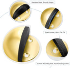 4 Pack Door Stops, Self Adhesive Floor Door Stopper, Stainless Steel Floor - Image 3