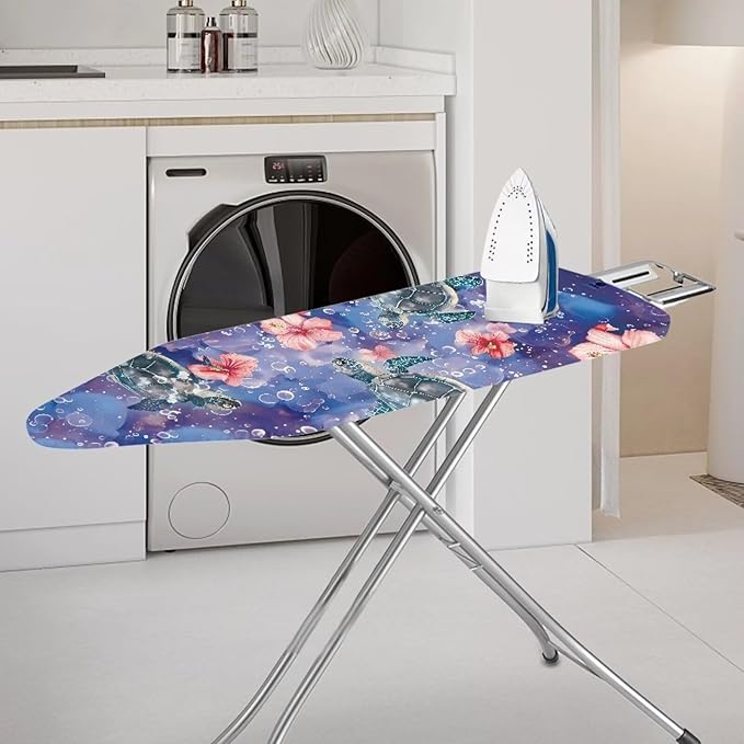 Floral Sea Turtle Ironing Board Cover Heat Reflective Anti-dust, Soft Fabric - Image 2