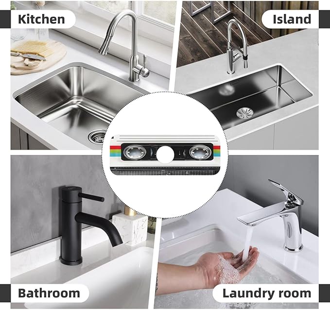 Scratch Back Retro Cassette Kitchen sink faucet pad, strong water absorption - Image 8