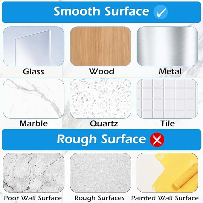 Lsnisni 3 Pack Shower Caddy Adhesive Replacement, Shower Adhesive Strips - Image 6