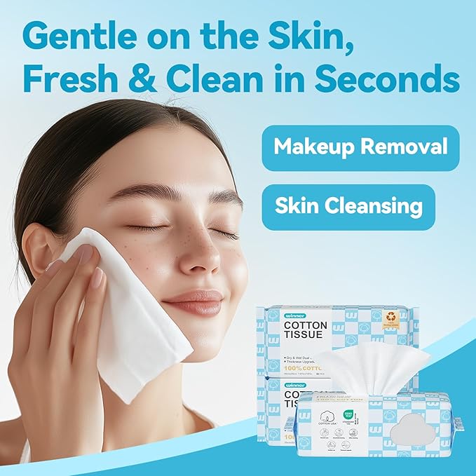 Winner Soft Face Towels, Upgraded Thicker 100% USDA Biobased Facial Towels - Image 5