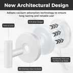 Shower Hooks for Inside Shower, No-Drill Removable&Reusable Towel Hooks for - Image 2