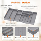 Lifewit Utensil Organizer for Kitchen Drawer, Expandable Cooking Silverware Tray - Image 6