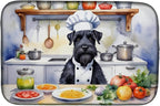 Caroline's Treasures DAC6256DDM Giant Schnauzer The Chef Dish Drying Mat by CarolinesTreasures
