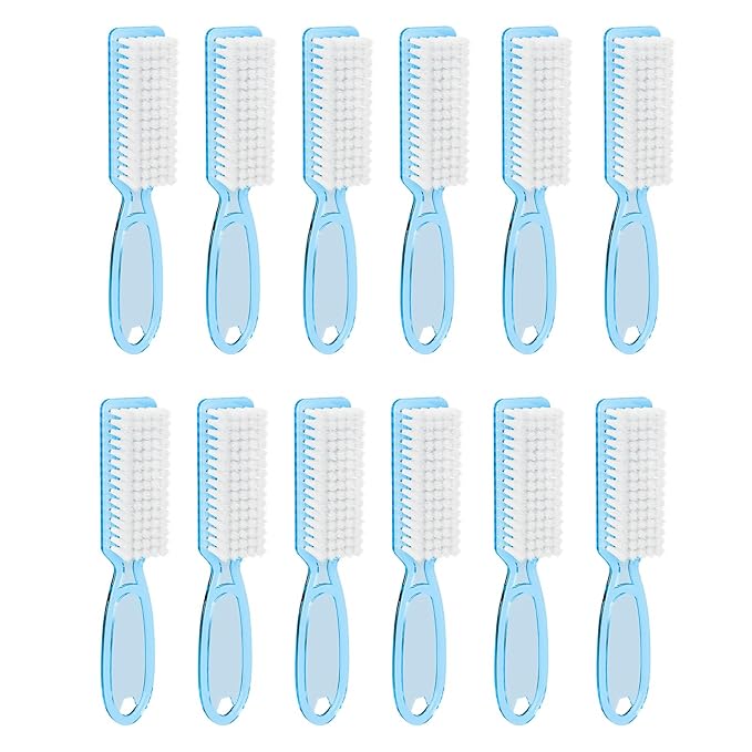 12 Pcs Handle Grip Cleaning Brushes, Hand Fingernail Nail Scrub Manicure Brush - Image 5