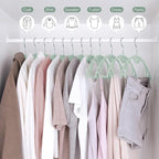 IEOKE Velvet Hangers 50 Pack: Felt Clothes Hangers Heavy Duty Shirt Sweater - Image 8