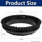 237049 Black Nylon Carpet Brush Replacement - Image 2