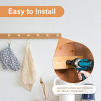5Pcs Wooden Pegs Shaker Coat Hooks Screw-in Wall Rack Pegs - Image 3