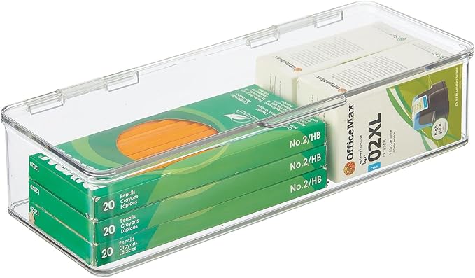 mDesign Office Supplies Desk Organizer Box - Image 8