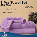 DAN RIVER 8 PC Luxury Bath Towels - Image 7