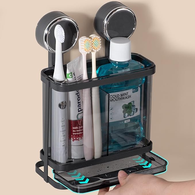Toothbrush Holders Wall Mounted by Heagoale