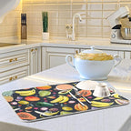 Colorful Fruit Dish Drying Mat for Kitchen Counter-18" x 24" inch Microfiber - Image 6