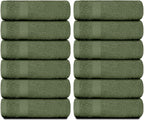 White Classic Luxury Cotton Washcloths 13x13 Inch - Image 2