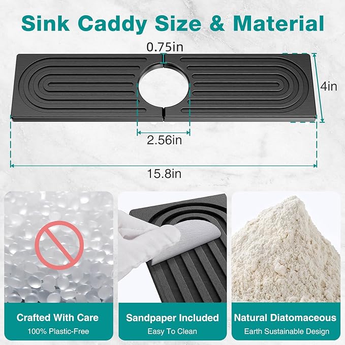 DK177 Faucet Mat for Kitchen Sink - Image 2