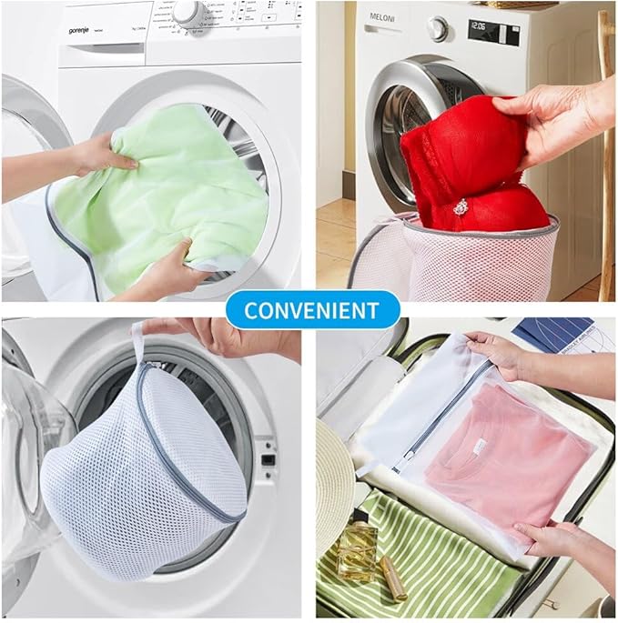 3Pcs Mesh Laundry Bags for Washing Delicates, - Image 5