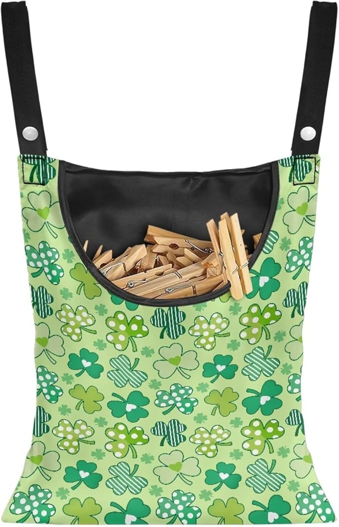 Clothes Pin Hanging Bag with Hanging Rope 14.5 X 12 Inch Clothespin Bag by Unknown