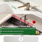 Stone Faucet Mat for Kitchen Sink, Diatomite Drying Stone Mat & Sink Protectors - Image 3