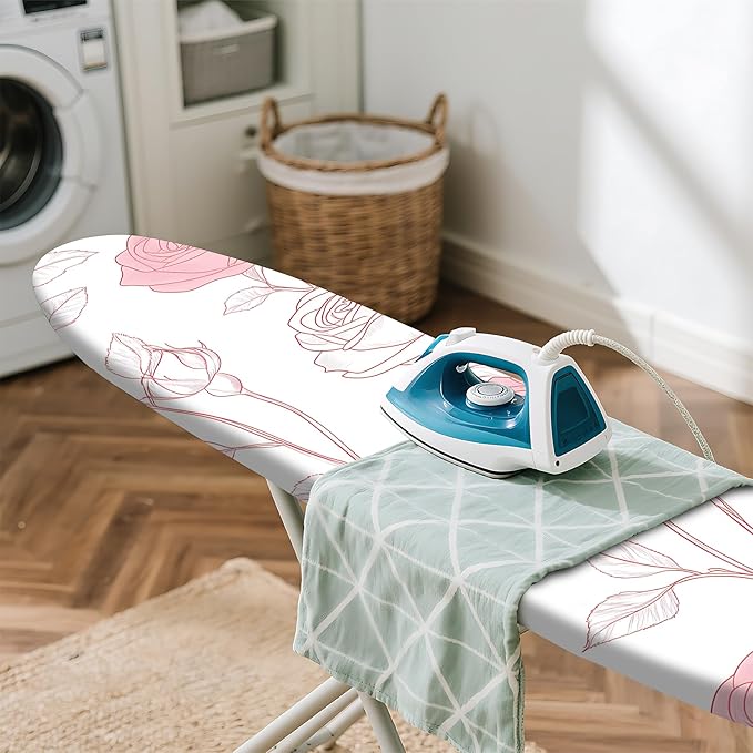 Floral Ironing Board Cover 17.7"x49", Standard Size Iron Board Covers - Image 5