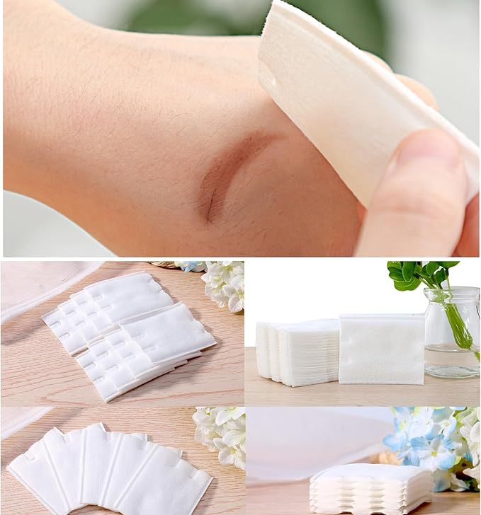 200PCS/1Bag Rectangle Organic Cotton Pads Eye Makeup Remover Pads Lint Free - Image 6