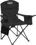 Coleman Portable Camping Chair with 4-Can Cooler, Cushioned Seat & Back with Side Pockets & Cup Holder, Carry Bag Included, Great for Camping, Tailgating, Firepits, Patio, & More by Coleman