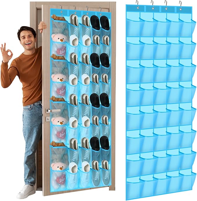 Windyun 40 over the Door Shoe Organizer Large Mesh Pocket Hanging Shoe Rack by Windyun