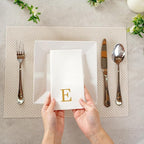 Luxenap 15.8 X 7.9 Inch Linen-Feel Guest Towels, 2000 Lettered Hand Towels - Image 5