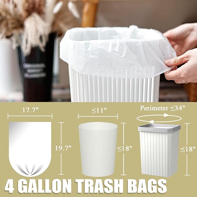 Small Trash Bags 4 Gallon - Image 3