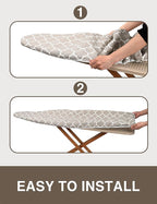 Ironing Board Cover and Pad 15"x54" Extra Thick Natural Cotton, Scorch and - Image 5