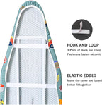 Ironing Board Cover and Pad Standard Size 15" x 54", 3 Pairs of Hook and Loop - Image 4