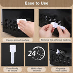100 Pcs Hook and Loop Cable Ties, Self Adhesive Cable Management Desktop Cable - Image 4