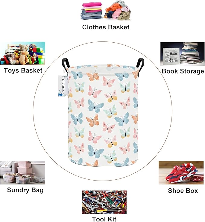 Round waterproof laundry basket, laundry Hampers - Image 3